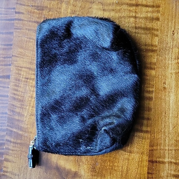 BLACK CALF HAIR HAIRON POUCH - Picture 5 of 6